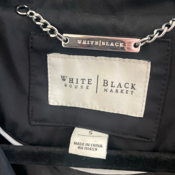 White House black market black blazer jacket top with no pockets - Picture 3 of 6